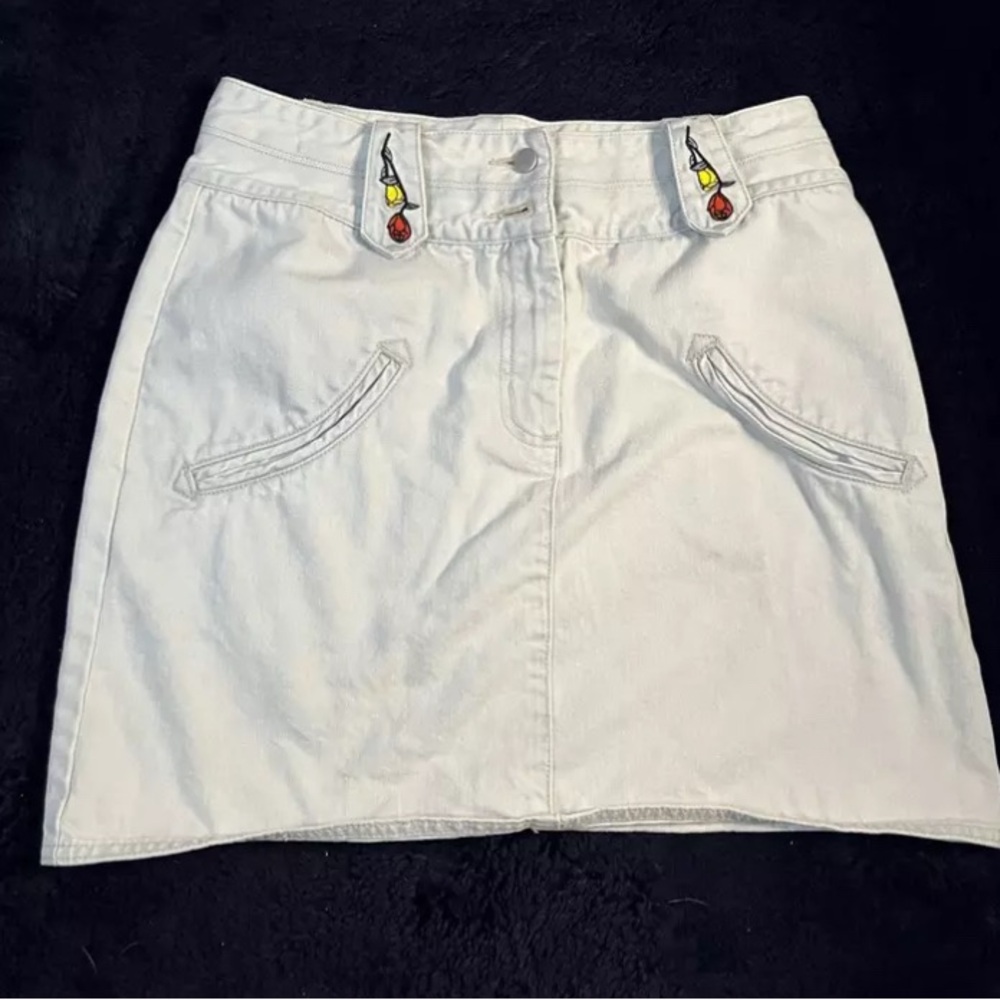 Rachel Antonoff Light Blue Denim Jean Skirt - Picture 3 of 3